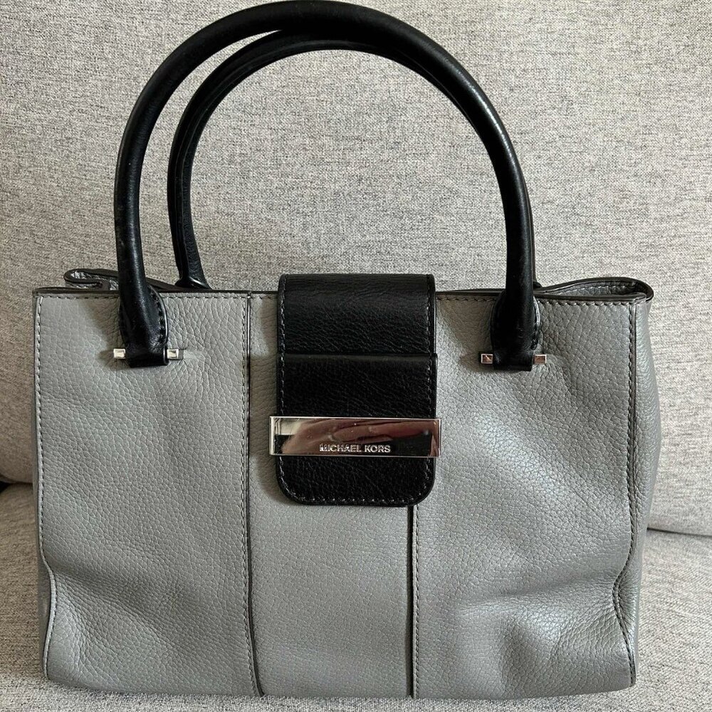 Michael Kors Marlene Pebbled Leather Work Tote Bag